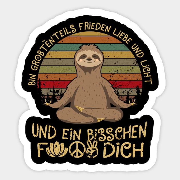 UND EIN BISSCHEN FICK DICH FAULTIER Sticker by SomerGamez